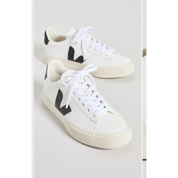 VEJA Shoes - Veja CAMPO LEATHER WHITE Black EU 42 Women’s Sz 10.5/11 $175